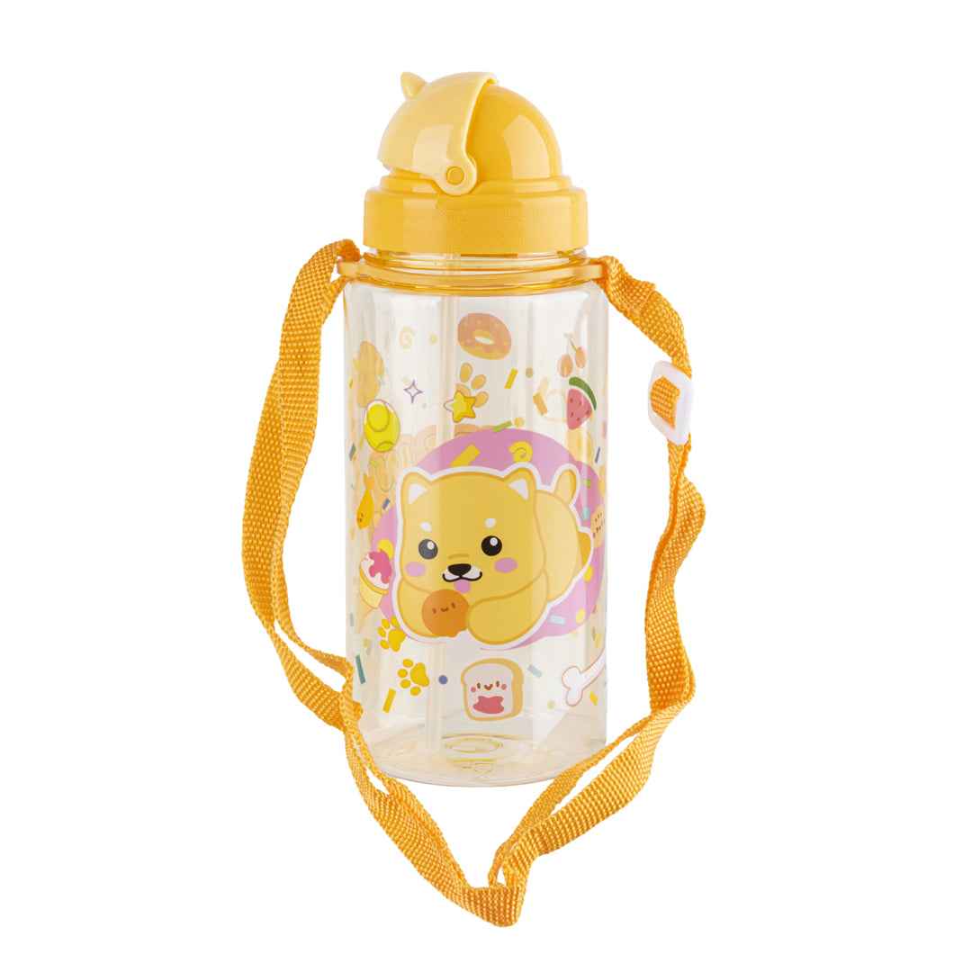 Borraccia per Bambini Kawaii Giallo (Cagnolino)