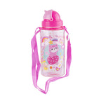 PRYMA Borraccia per Bambini Kawaii Rosa (Gattino), 500ml – 7.5 x 19.2 cm – Bottiglia Portatile Riutilizzabile con Tappo 