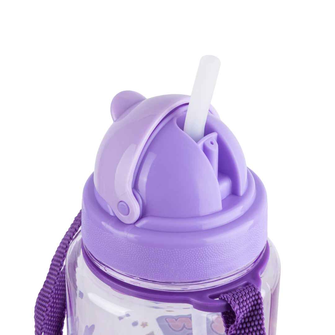 Borraccia per Bambini Kawaii Viola (Orsetto)