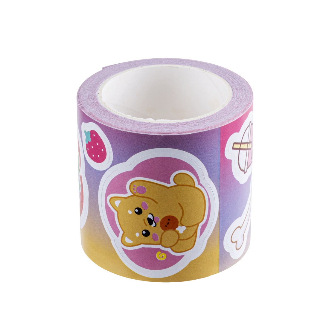 Set Adesivi Kawaii Lilla, Confezione da 190 Pezzi - Pryma