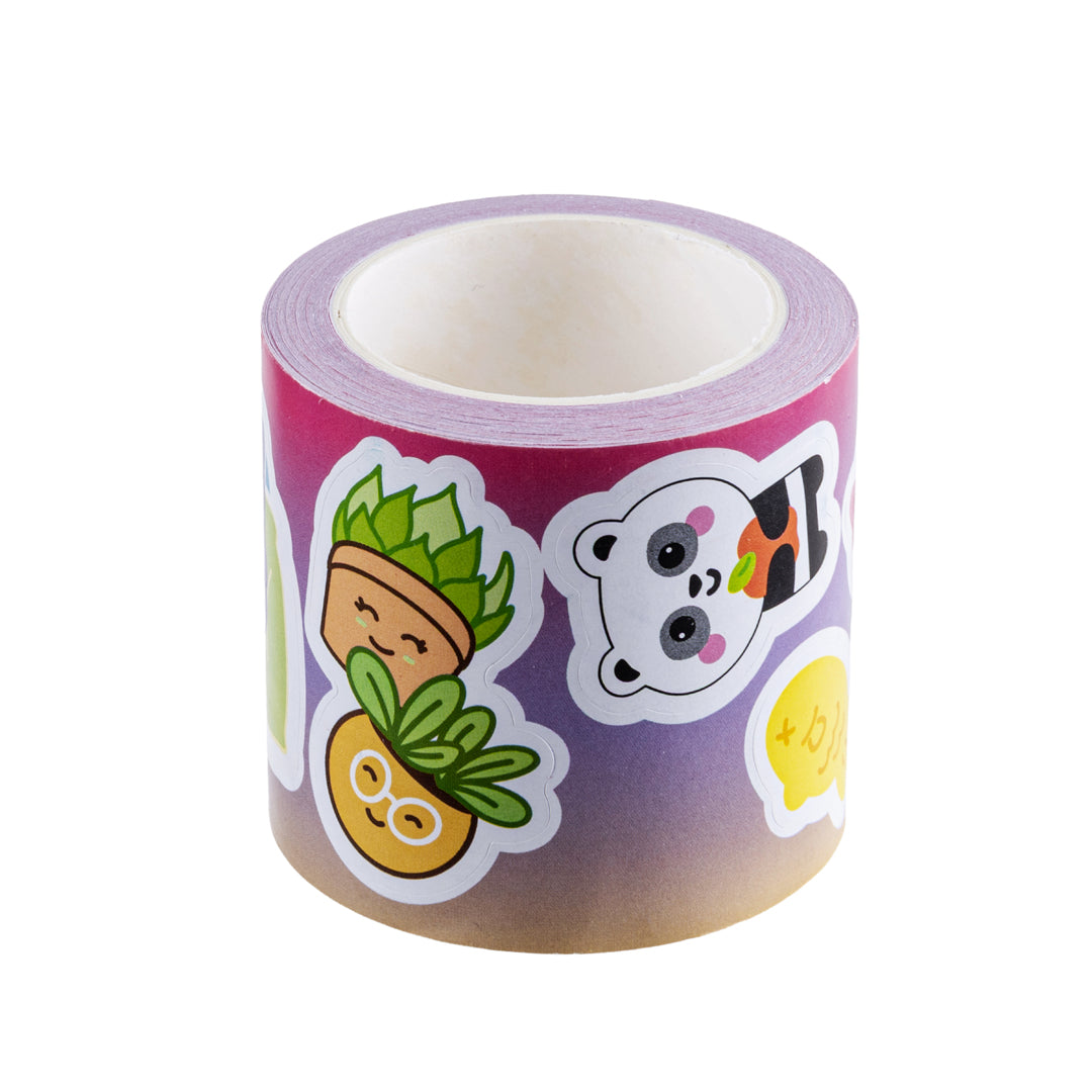 Set Adesivi Kawaii Rosa, Confezione da 190 Pezzi - Pryma