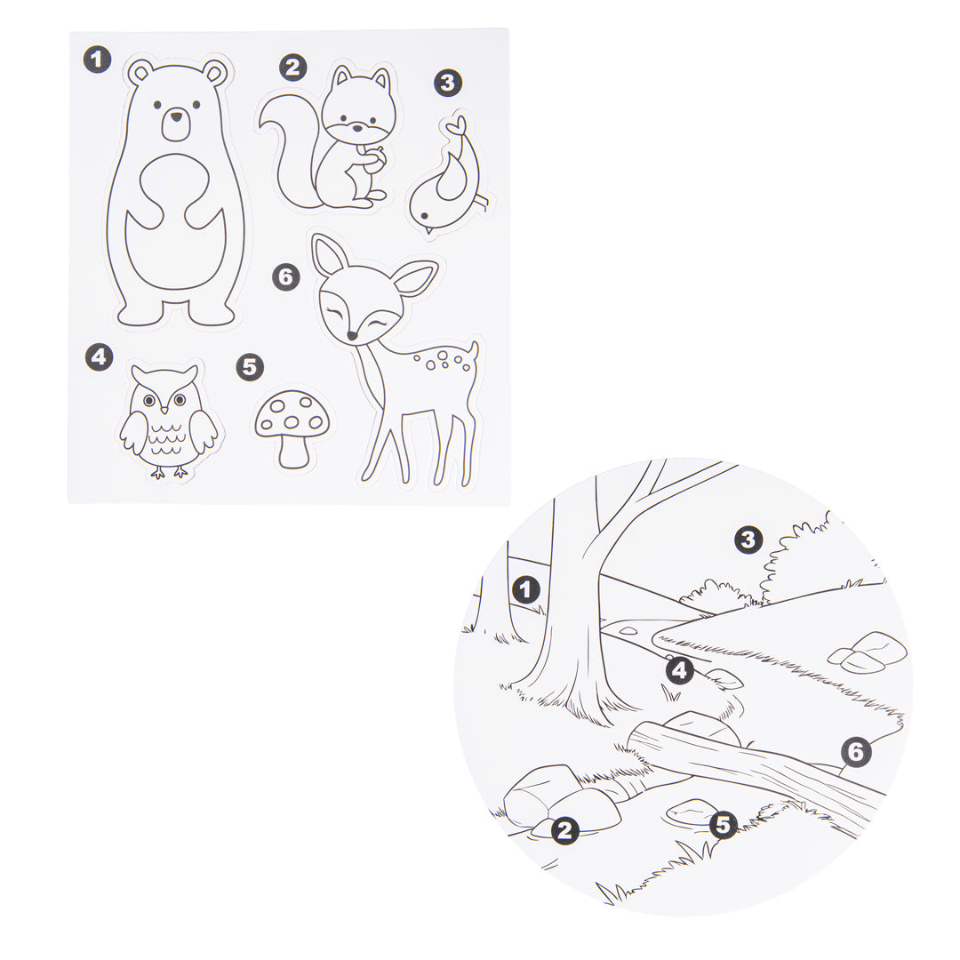 Junior Joy Puzzle da Colorare per Bambini – Fattoria Animali Del - Pryma