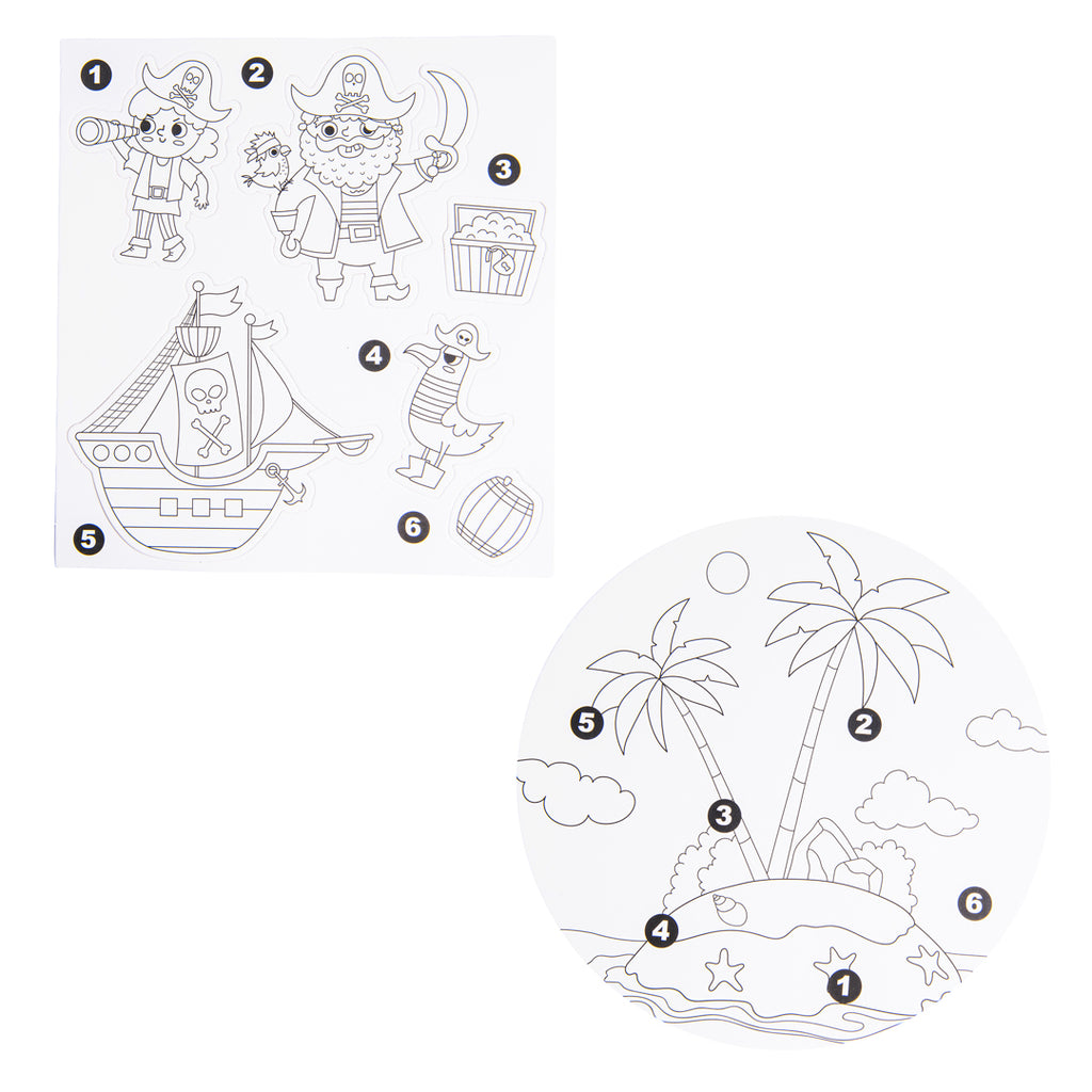 Junior Joy Puzzle da Colorare per Bambini – Isola Dei Pirati - Pryma