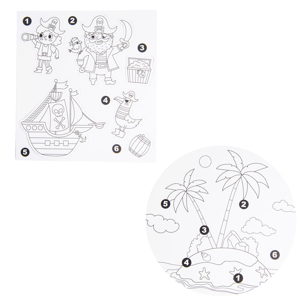 Junior Joy Puzzle da Colorare per Bambini – Isola Dei Pirati - Pryma