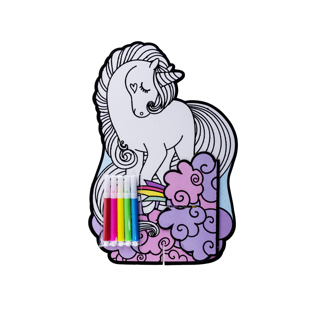 Junior Joy Velvet Art Disegno con Velluto a Rilievo per Bambini – Unicorno Magico - Pryma
