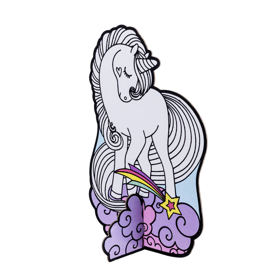 Junior Joy Velvet Art Disegno con Velluto a Rilievo per Bambini – Unicorno Magico - Pryma