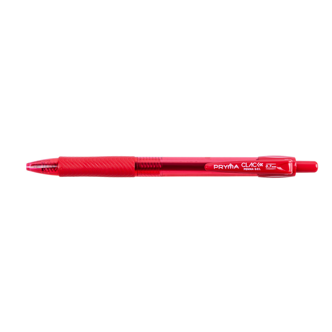 Clack Set 5 Penne Gel a Scatto Colori Misti, Punta Media 0.7 mm - Pryma