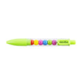 PRYMA Penna a Sfera Retrattile Verde Lime con Sfere Multicolore Interni, Punta Media 1.0 mm – Penna ad Inchiostro Fluido