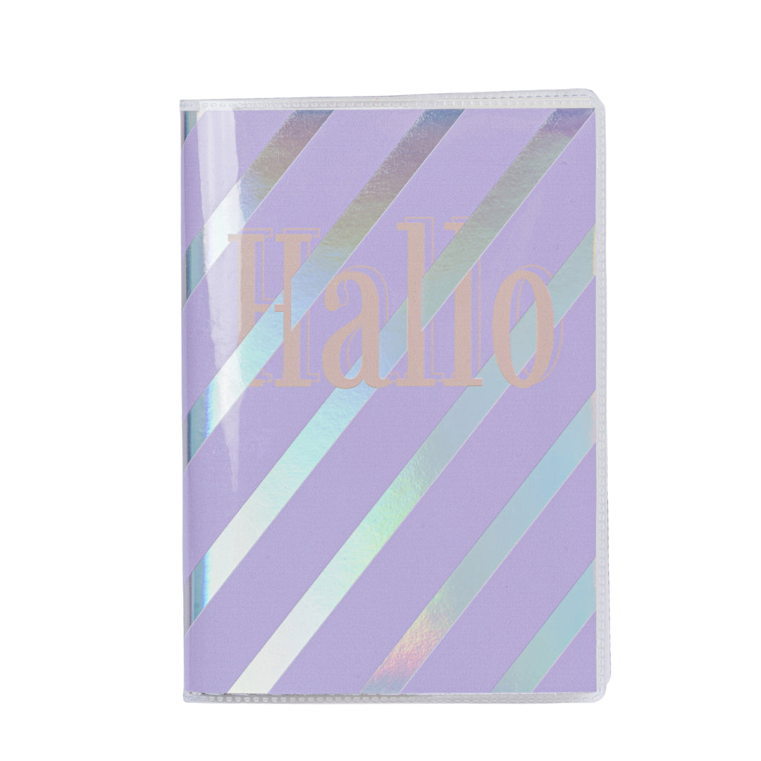 PRYMA Linea Line Memobook "Hallo" 9.5x13.6 cm – Taccuino Tascabile con Copertina Morbida, 80 Fogli / 160 Pagine Rigate, 