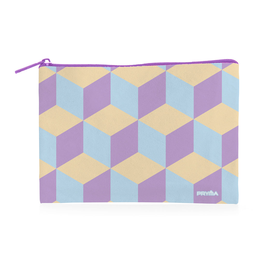 PRYMA Busta Portatutto Formato A4 (29.5x21 cm) – Bustina Astuccio con Cerniera, Pochette Impermeabile per Documenti, Can