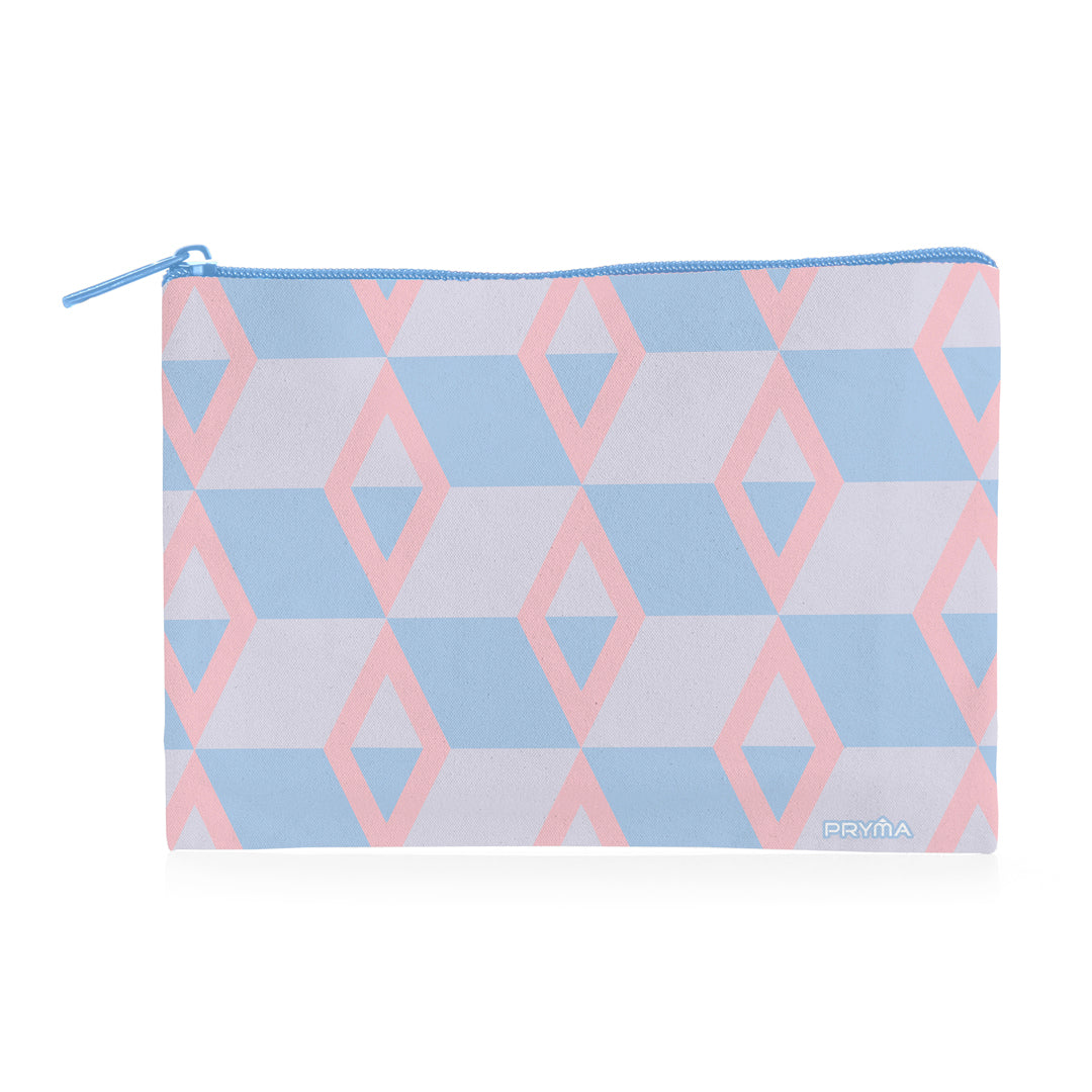PRYMA Busta Portatutto Formato B6 (23x12 cm) – Bustina Astuccio Sottile con Cerniera, Pochette Impermeabile per Document