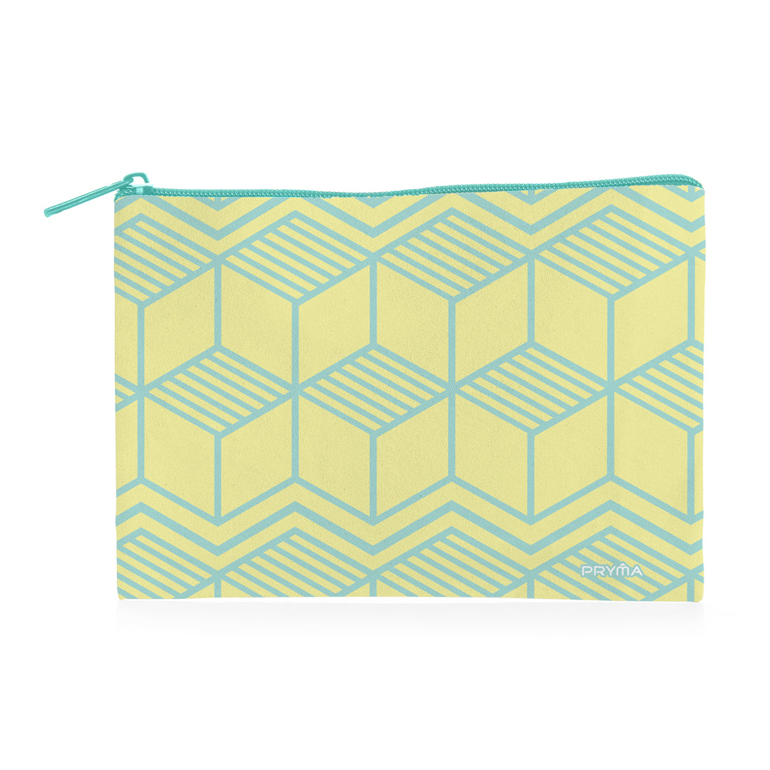 PRYMA Busta Portatutto Formato B6 (23x12 cm) – Bustina Astuccio Sottile con Cerniera, Pochette Impermeabile per Document