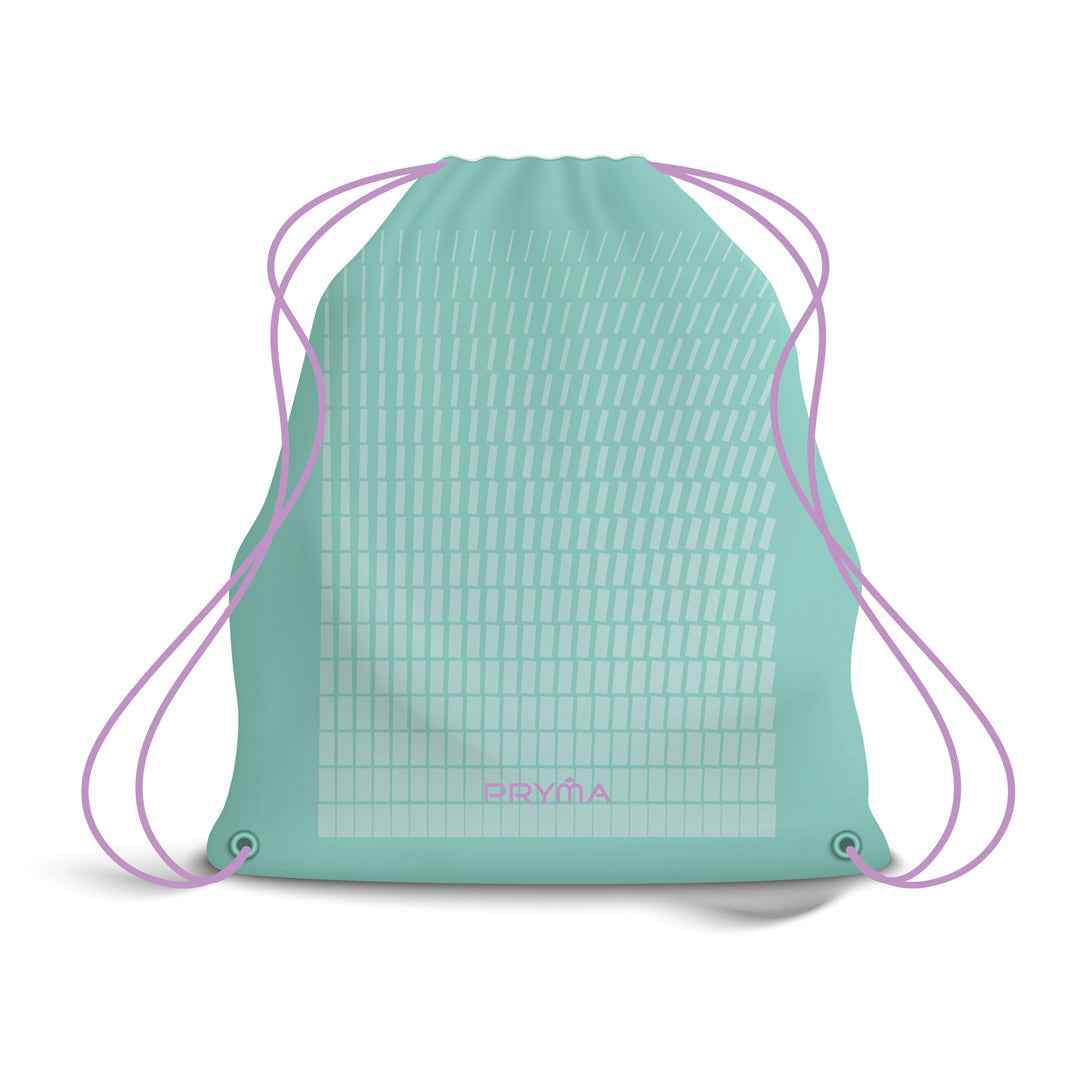 Zaino Sacco con Corde – Tessuto Verde Acqua