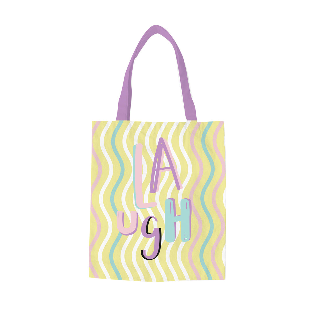 PRYMA Tote Bag Borsa Portatutto in Tessuto (38x41 cm) – Borsa della Spesa Riutilizzabile, Shopper per Università, Libri,