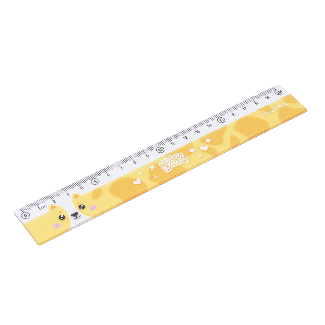 Linea Kawaii Righello 20 cm Giallo - Pryma