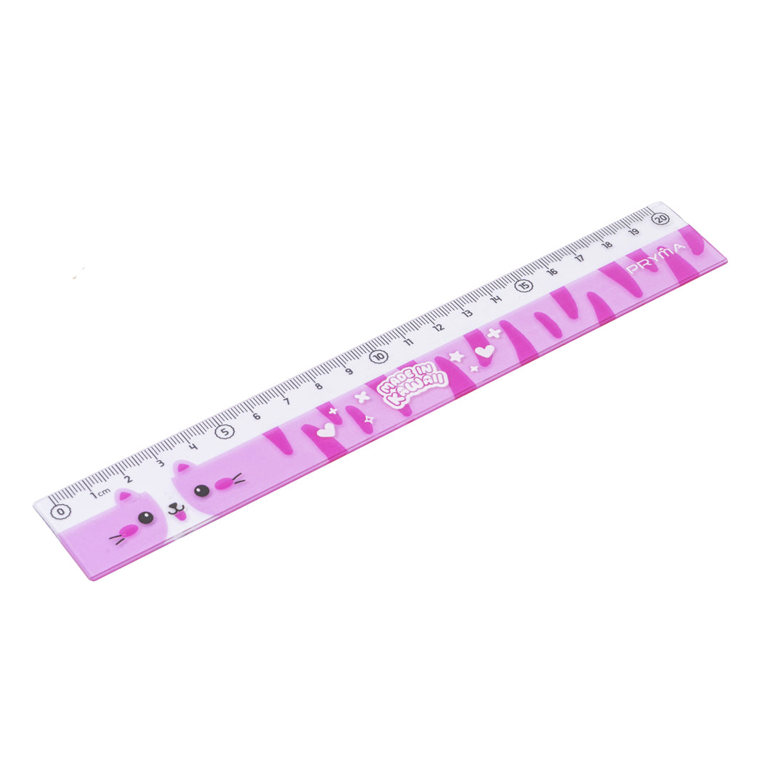 Linea Kawaii Righello 20 cm Rosa - Pryma
