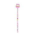 Pryma Matita HB con Gomma Kawaii 18cm – Matita in Legno per Scuola e Disegno, Rosa