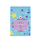 Pryma Set 2 Quaderni ad Anelli A5 Kawaii – 70 Fogli Rigatura 1R per Scuola, Grafica Orsetti Viola