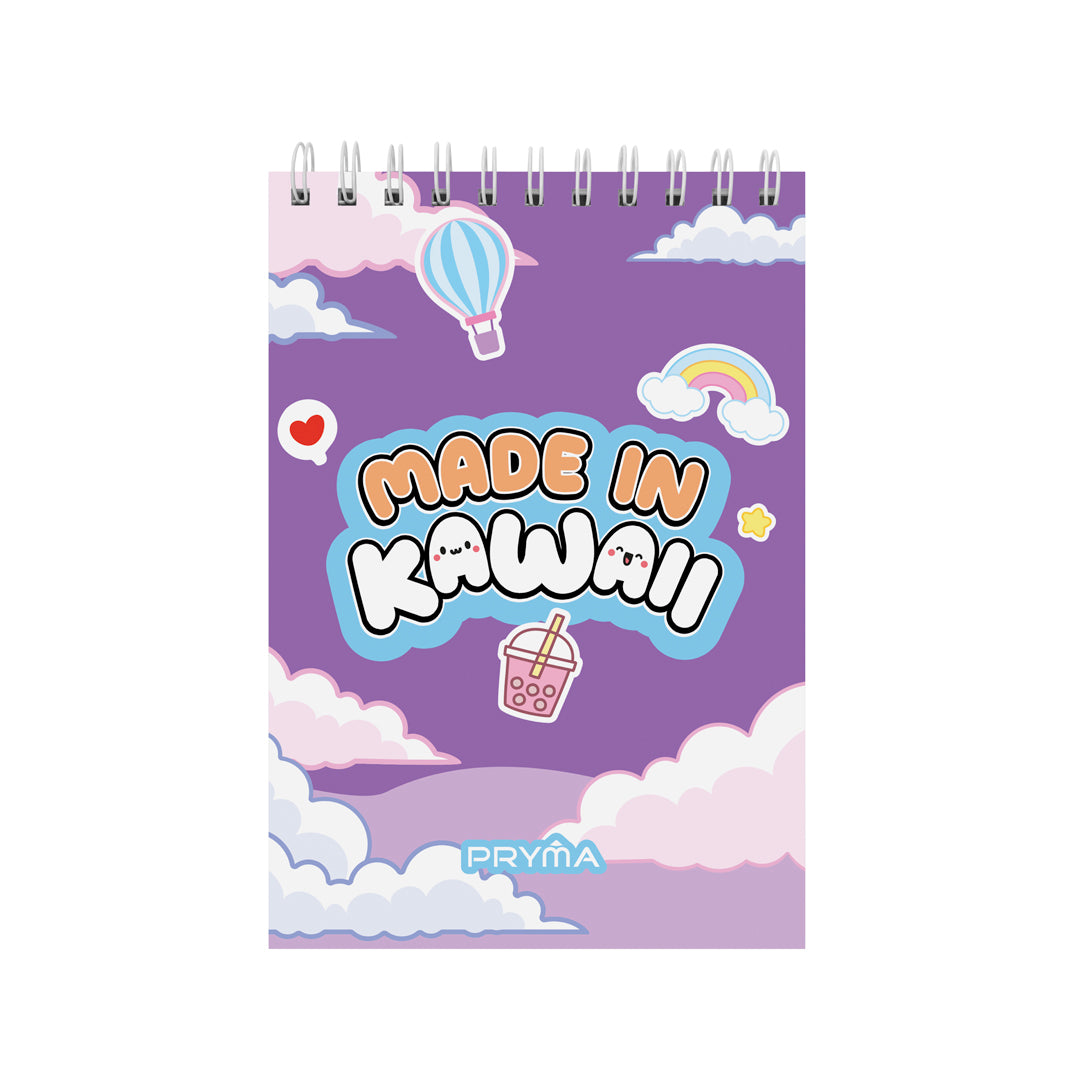 Set 2 Quaderni ad Anelli A5 Kawaii – Orsetti Viola - Pryma