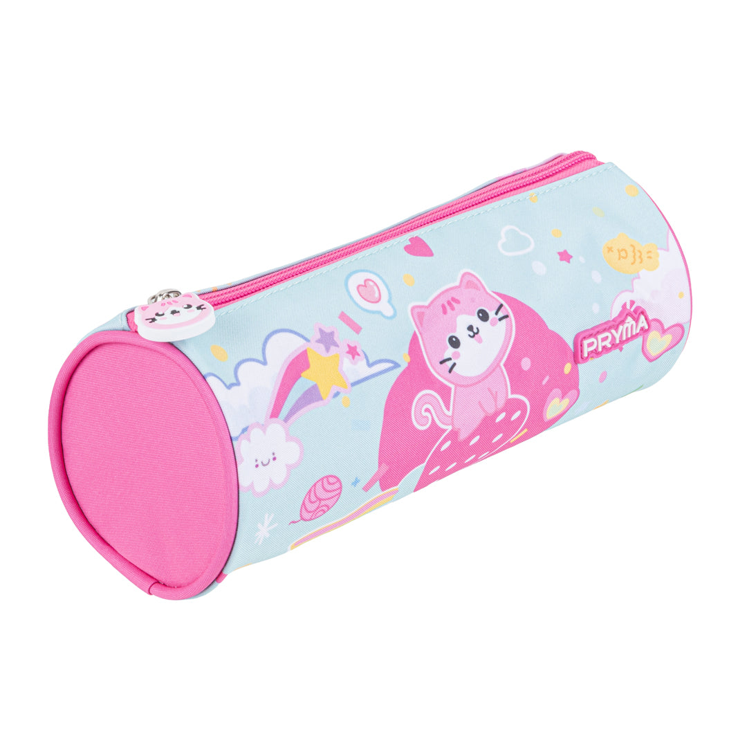 Astuccio Tombolino Portapenne Kawaii – Gattino Turchese - Pryma