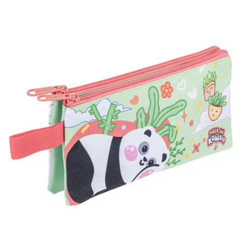Astuccio 1 Zip Bustina Kawaii – Panda Verde - Pryma