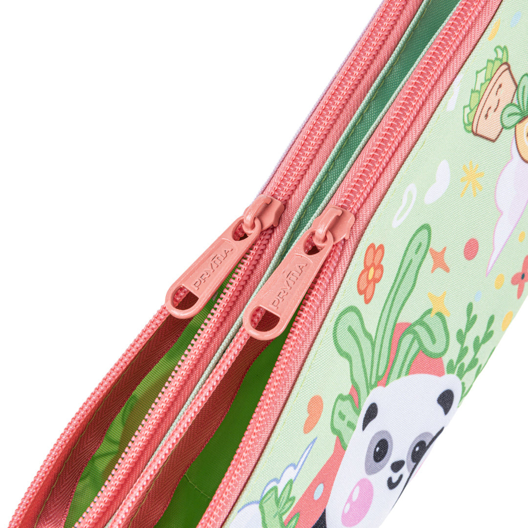 Astuccio 1 Zip Bustina Kawaii – Panda Verde - Pryma
