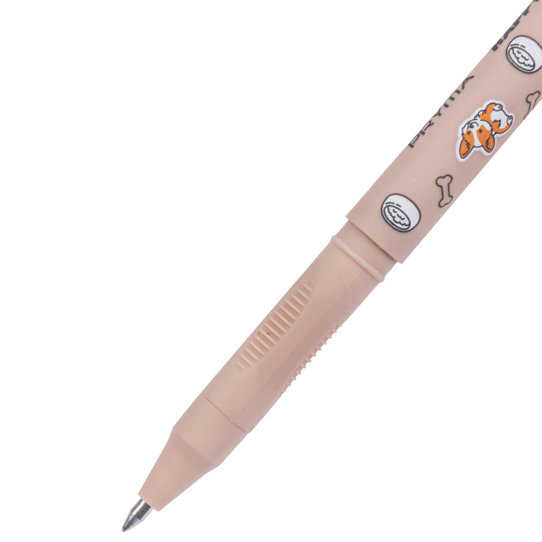 Penna Gel Cancellabile Happy Animals 0.7mm – Rosso Cagnolino - Pryma