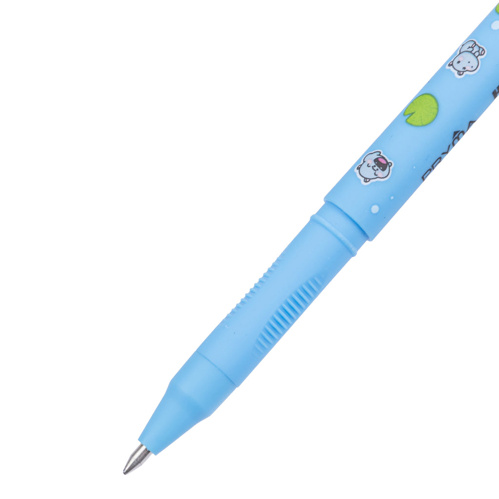 Penna Gel Cancellabile Happy Animals 0.7mm – Blu Ippopotamo - Pryma