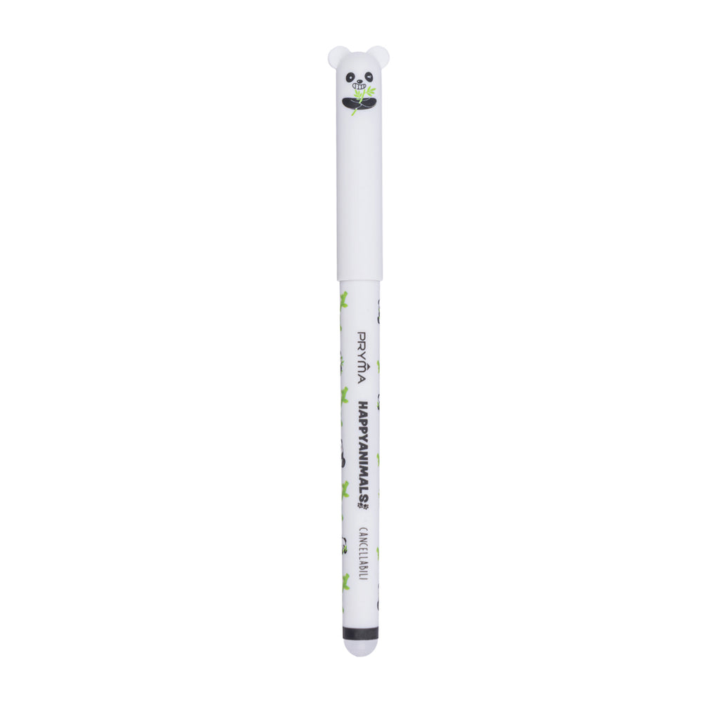 Penna Gel Cancellabile Happy Animals 0.7mm – Nero Panda - Pryma