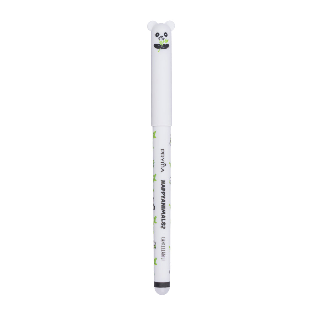 Penna Gel Cancellabile Happy Animals 0.7mm – Nero Panda - Pryma