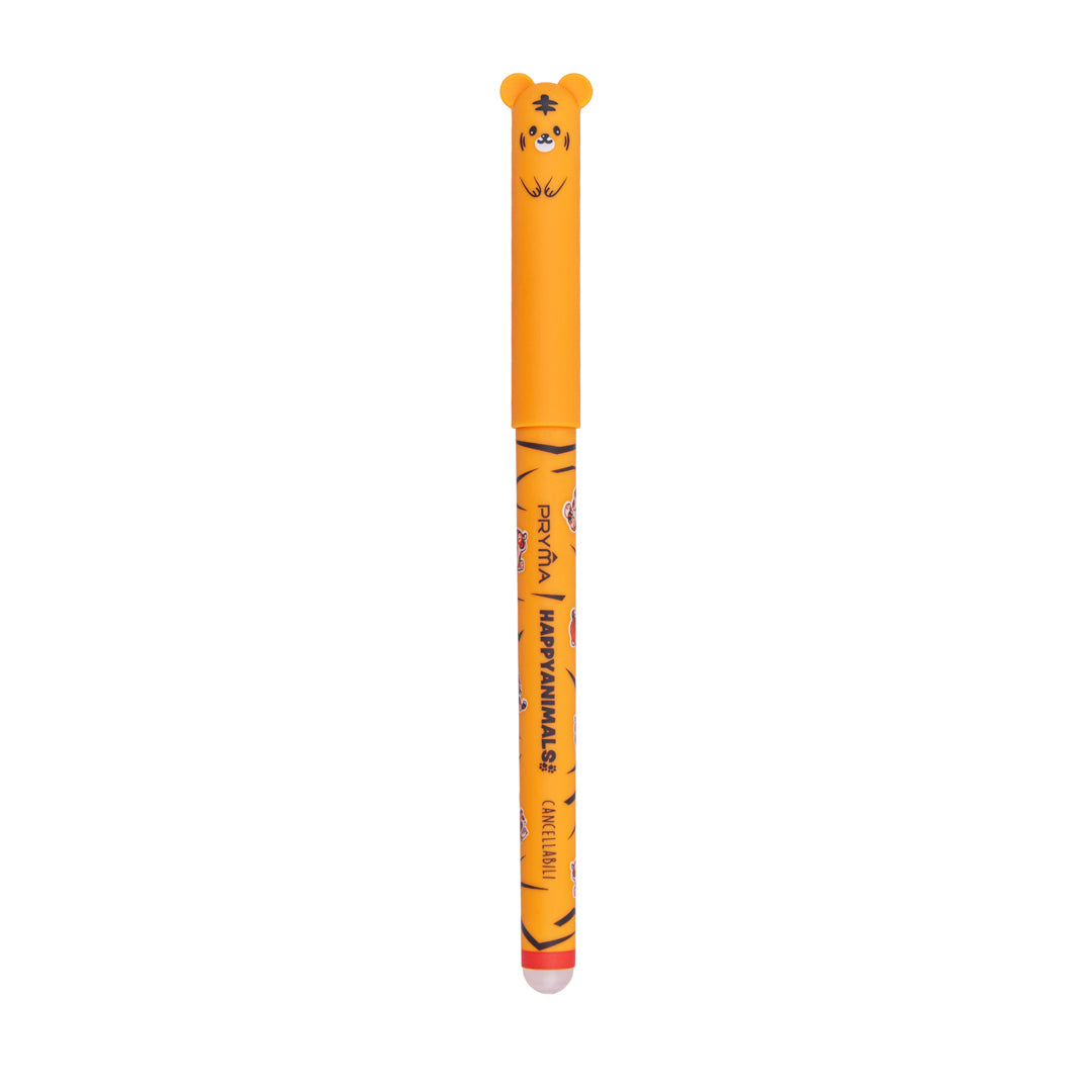 Penna Gel Cancellabile Happy Animals 0.7mm – Rosso Tigre - Pryma