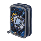 Pryma Astuccio 3 Zip Alien 20x13x7cm – Astuccio Triplo Scuola, Grafica Spaziale UFO Planet