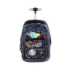 Pryma Trolley Scuola Crazy 47x24x33cm – Zaino con Ruote 3 Scomparti, Street Art Stay Crazy