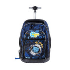 Pryma Trolley Scuola Alien 47x24x33cm – Zaino con Ruote 3 Scomparti, Spaziale Alien Cosmic