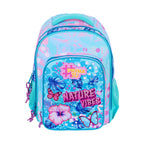 Pryma Zaino Scuola Nature 43x25x30cm – Zaino 3 Scomparti, Grafica Floreale Nature Vibes