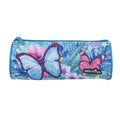 Pryma Astuccio Tombolino Nature 22x8cm – Portapenne Cilindrico Scuola, Floreale Farfalle Tropicali
