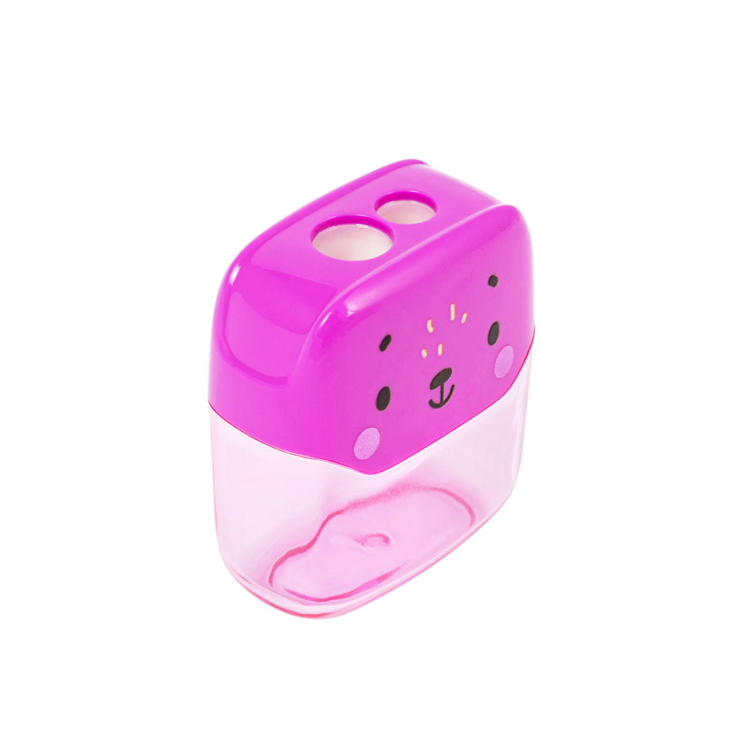 Temperino con Contenitore 2 Fori – Fucsia - Pryma