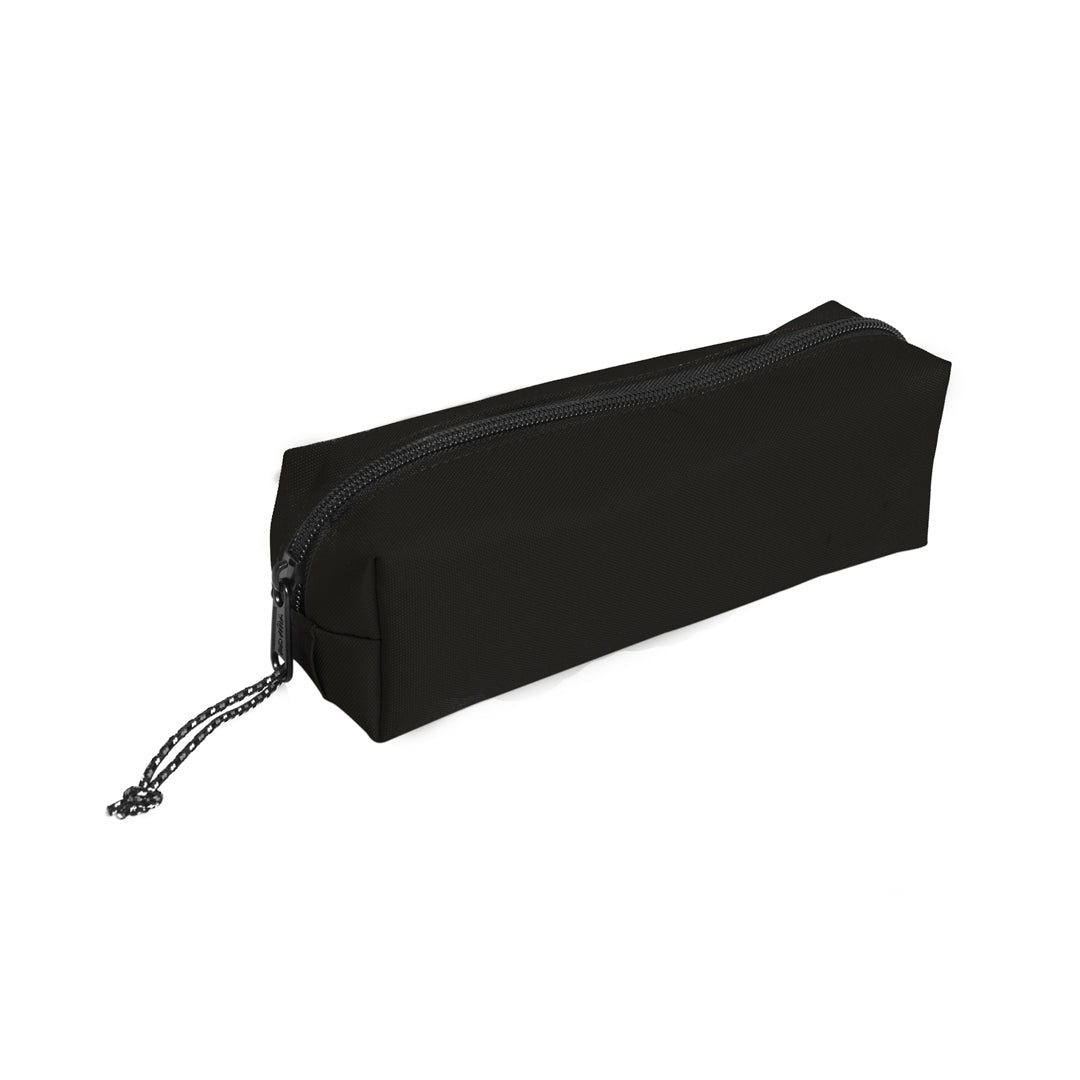 Pryma Astuccio Bauletto Classic 22x7x7cm – Portapenne Monoscomparto Ovale per Scuola, Nero