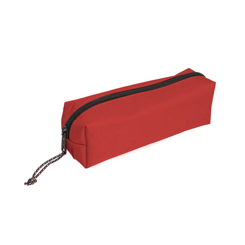 Pryma Astuccio Bauletto Classic 22x7x7cm – Portapenne Monoscomparto Ovale per Scuola, Rosso