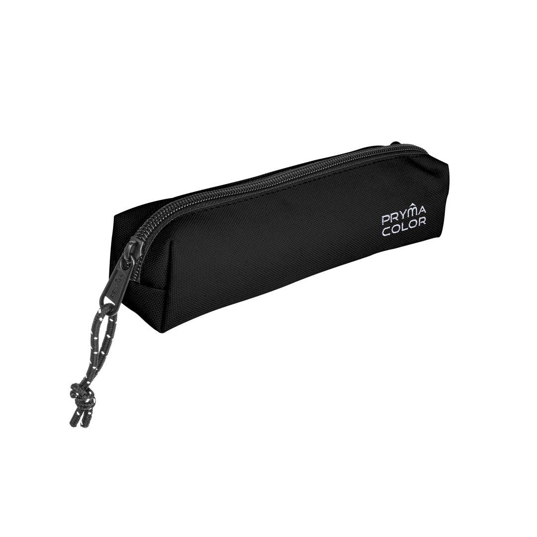 Pryma Astuccio Bustina Slim Classic 21.5x4.5cm – Mini Portapenne Compatto per Scuola, Nero