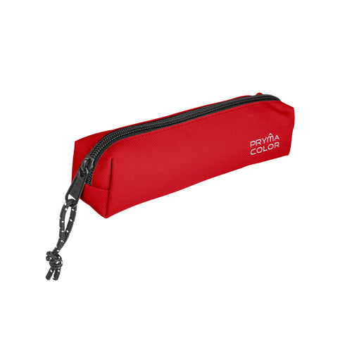 Pryma Astuccio Bustina Slim Classic 21.5x4.5cm – Mini Portapenne Compatto per Scuola, Rosso