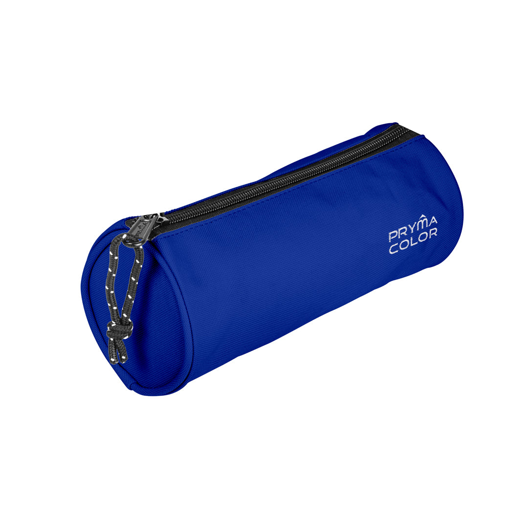 Pryma Astuccio Tombolino Classic 22x9cm – Portapenne Tondo Cilindrico per Scuola, Blu