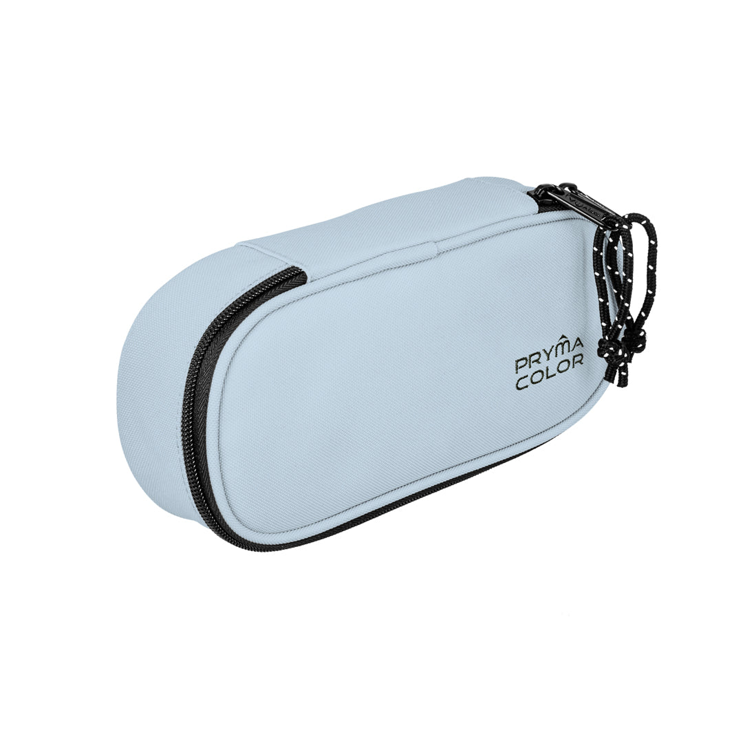 Pryma Astuccio Ovale Classic 22.5x11x5.5cm – Portapenne Capiente per Scuola, Grigio Chiaro