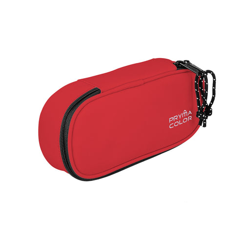 Pryma Astuccio Ovale Classic 22.5x11x5.5cm – Portapenne Capiente per Scuola, Rosso