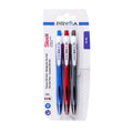 Pryma Penna Oil Gel a Scatto Sleek 1.0mm – Set 3 Penne Assortite Blu Rossa Nera Ergonomiche