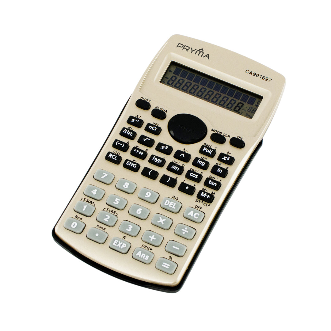 Calcolatrice Scientifica 12 Cifre – Beige - Pryma