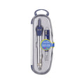 Pryma Set Compasso Professionale 13.3cm – Custodia Rigida con Mine e Temperino Disegno Tecnico, Blu