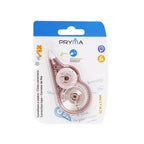 Pryma Correttore a Nastro Refix 5mm x 12m – Roller Alta Coprenza con Tappo, Rosa Oro per Scuola