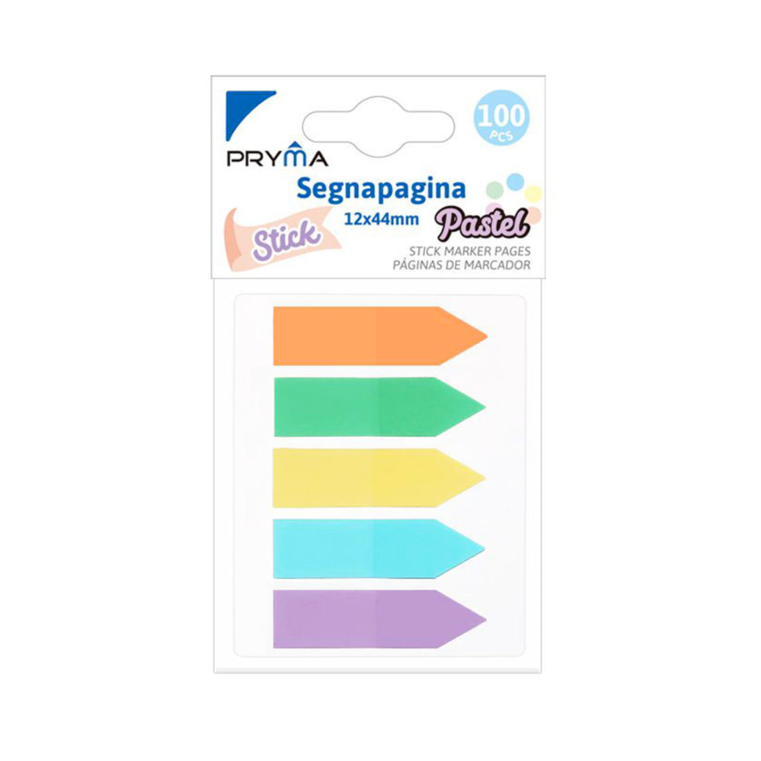 PRYMA STICK SEGNAPAGINA 12X44MM 100FF 5PZ PASTEL
