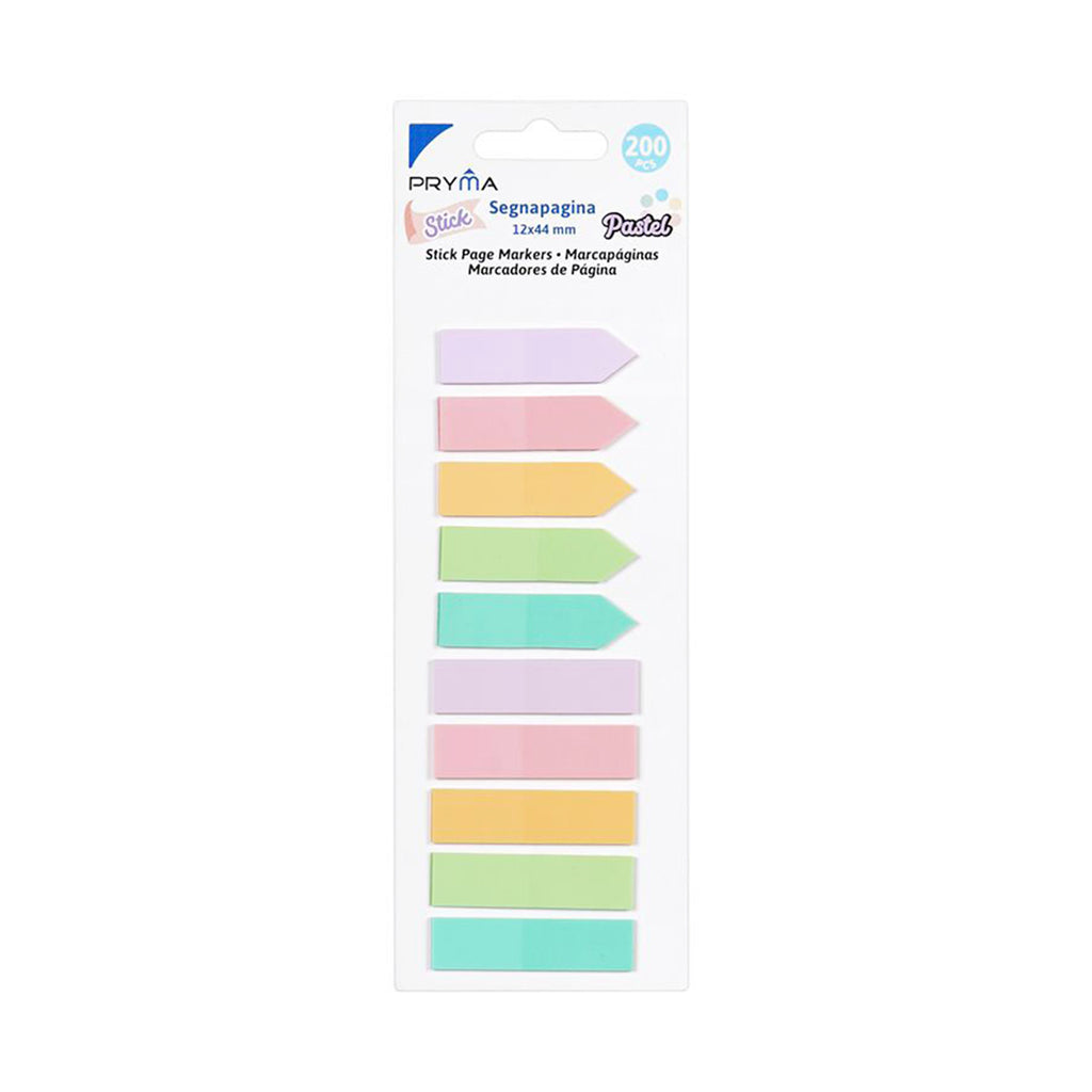 PRYMA STICK SEGNAPAGINA 12X44MM 200FF 10PZ PASTEL
